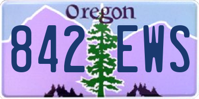 OR license plate 842EWS