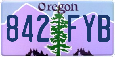 OR license plate 842FYB