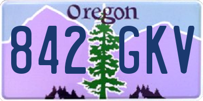 OR license plate 842GKV