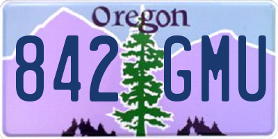 OR license plate 842GMU