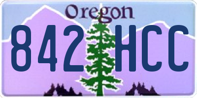 OR license plate 842HCC