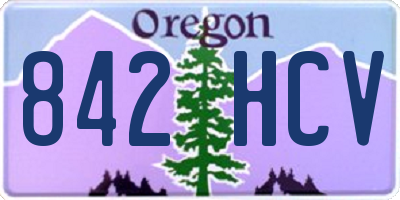 OR license plate 842HCV