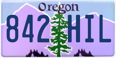 OR license plate 842HIL