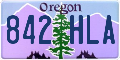 OR license plate 842HLA