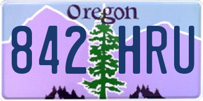 OR license plate 842HRU