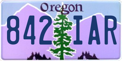 OR license plate 842IAR