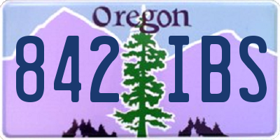 OR license plate 842IBS