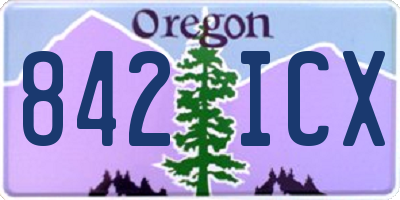 OR license plate 842ICX
