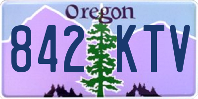 OR license plate 842KTV