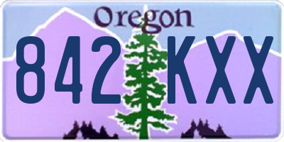OR license plate 842KXX