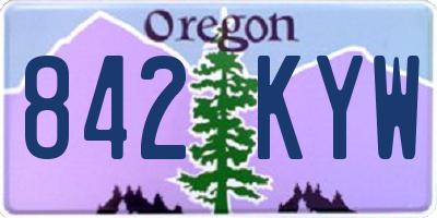 OR license plate 842KYW