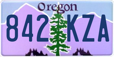 OR license plate 842KZA