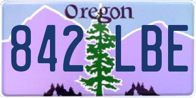 OR license plate 842LBE