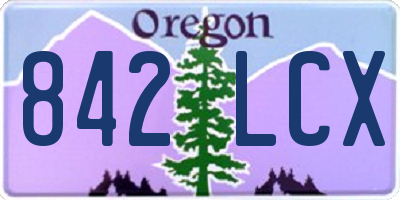 OR license plate 842LCX