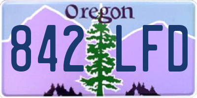 OR license plate 842LFD