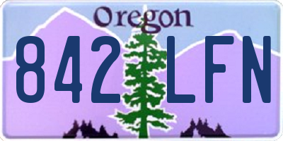 OR license plate 842LFN