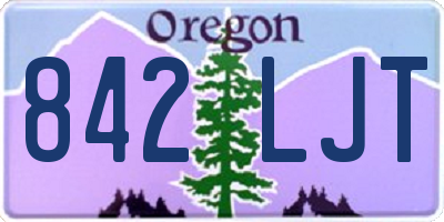 OR license plate 842LJT