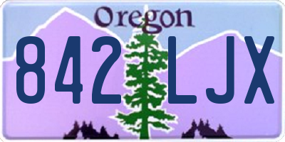 OR license plate 842LJX