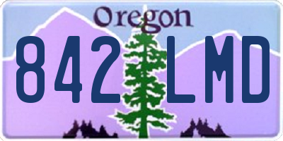 OR license plate 842LMD