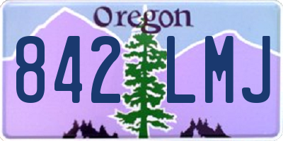 OR license plate 842LMJ