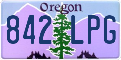 OR license plate 842LPG