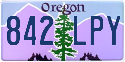 OR license plate 842LPY
