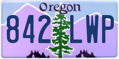 OR license plate 842LWP