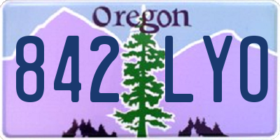 OR license plate 842LYO