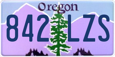 OR license plate 842LZS
