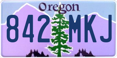 OR license plate 842MKJ