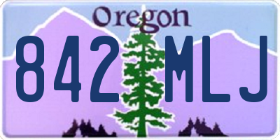 OR license plate 842MLJ