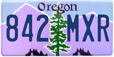 OR license plate 842MXR