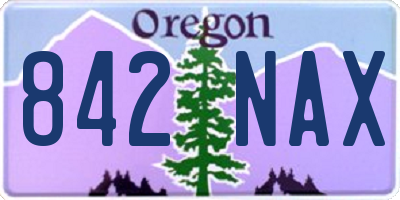 OR license plate 842NAX