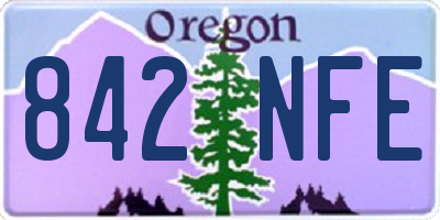 OR license plate 842NFE