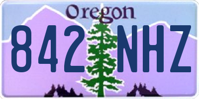 OR license plate 842NHZ