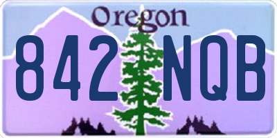 OR license plate 842NQB