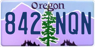 OR license plate 842NQN