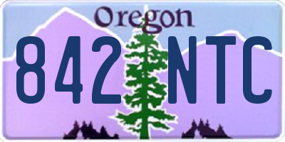 OR license plate 842NTC