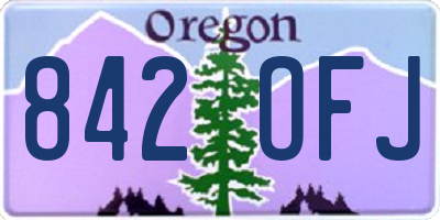 OR license plate 842OFJ