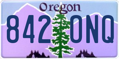 OR license plate 842ONQ