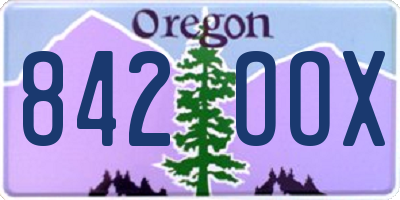 OR license plate 842OOX