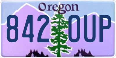 OR license plate 842OUP