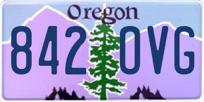 OR license plate 842OVG