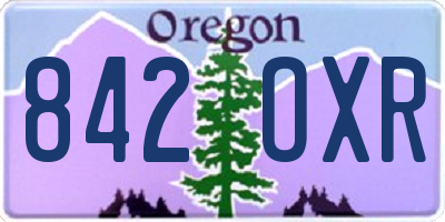 OR license plate 842OXR