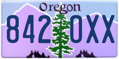 OR license plate 842OXX