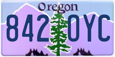 OR license plate 842OYC