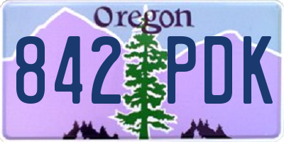OR license plate 842PDK