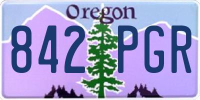OR license plate 842PGR