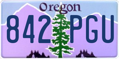 OR license plate 842PGU