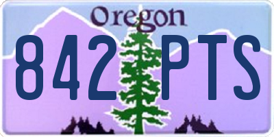 OR license plate 842PTS